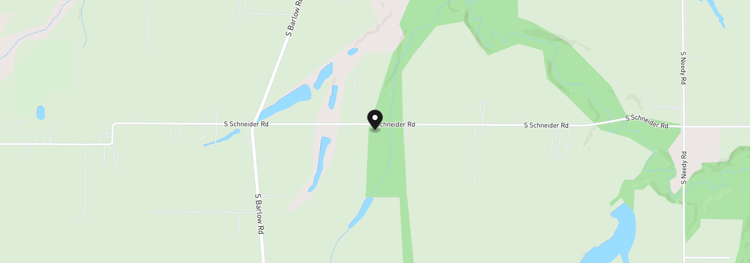 Map showing the location of 6900 S Schneider Rd, Canby, OR 97013