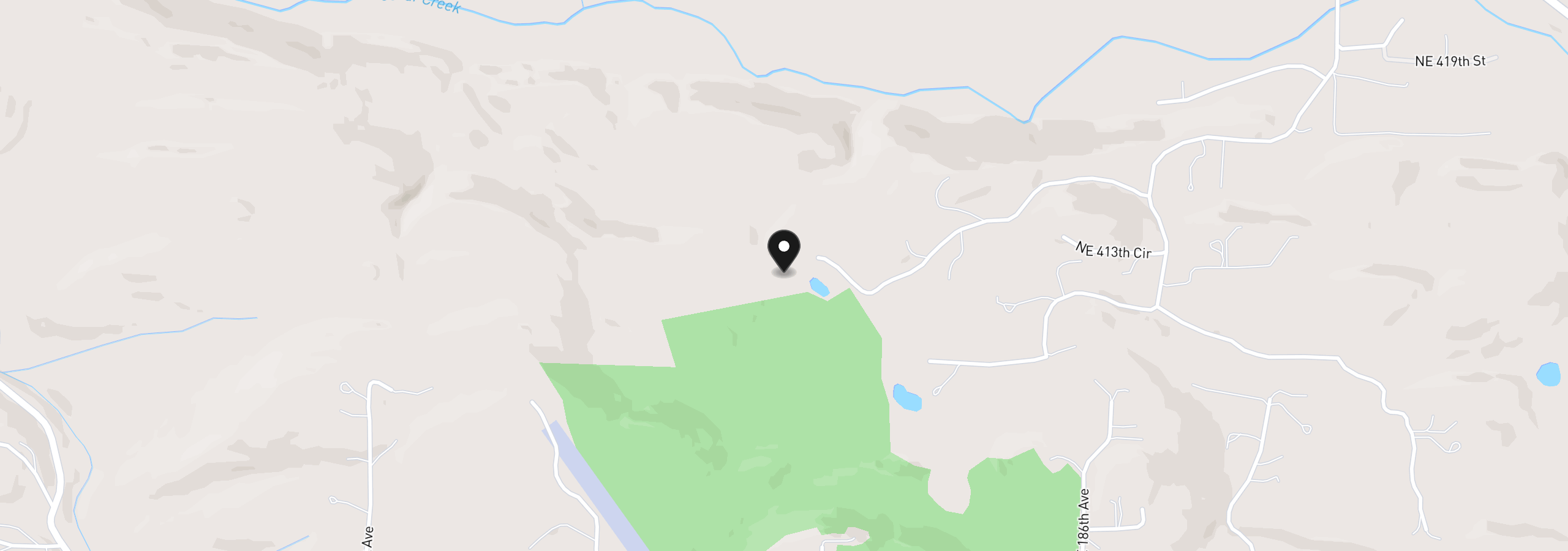 Map showing the location of 17719 NE Manning Cir, Amboy, Wa 98601