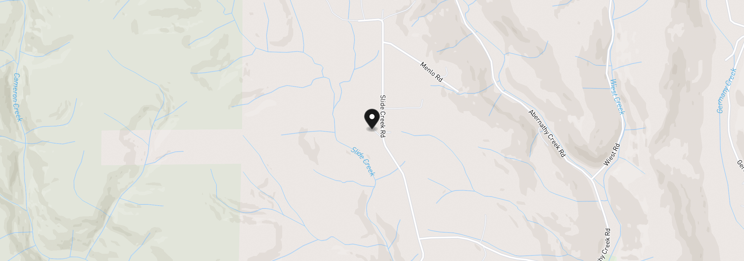 Map showing the location of 1407 Slide Creek Rd, Longview, Wa 98632