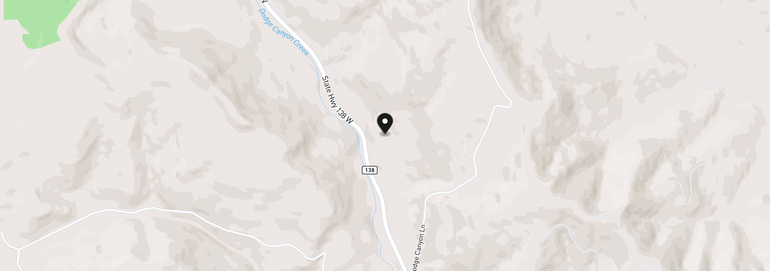 Map showing the location of 5655 Highway 138, Oakland, OR 97462