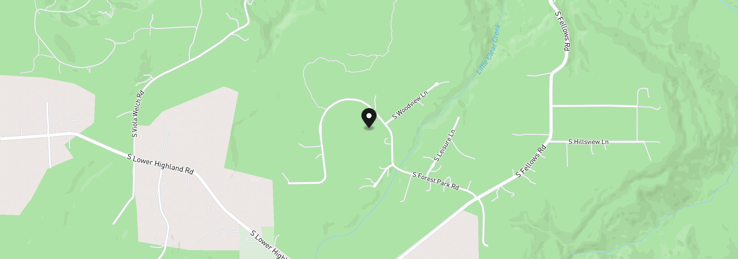 Map showing the location of 22404 S Forest Park Rd, Beavercreek, OR 97004