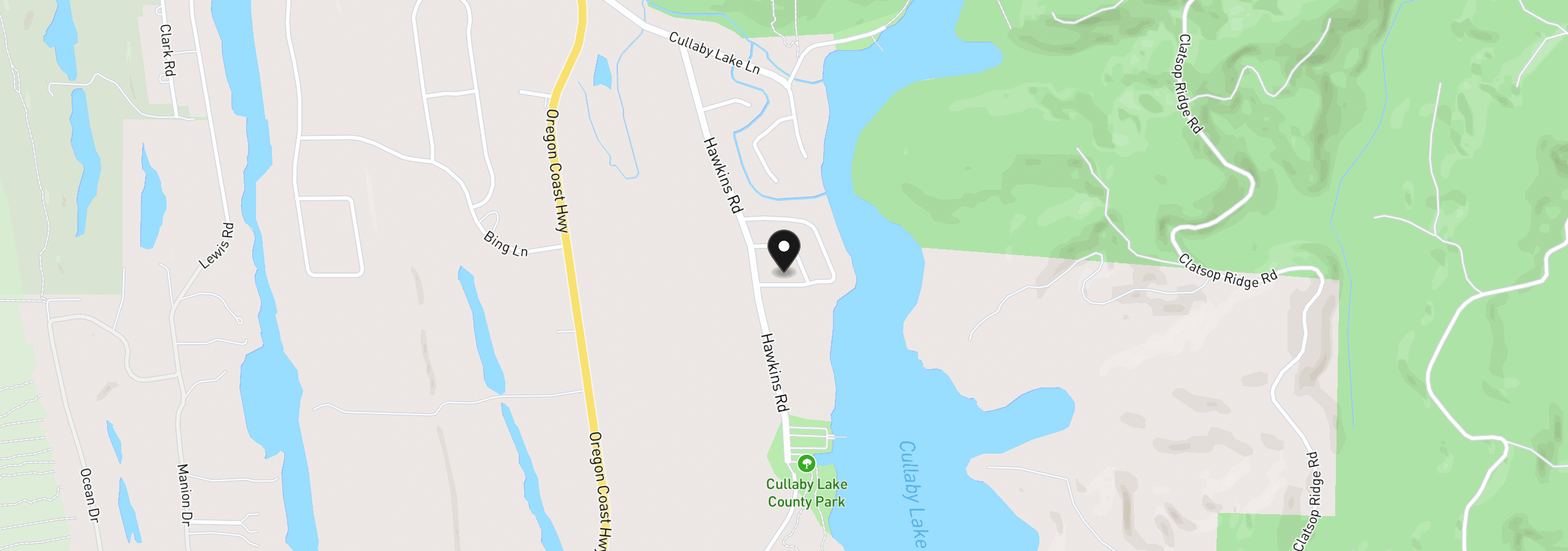Map showing the location of 33737 Lake Front Dr, Warrenton, OR 97146