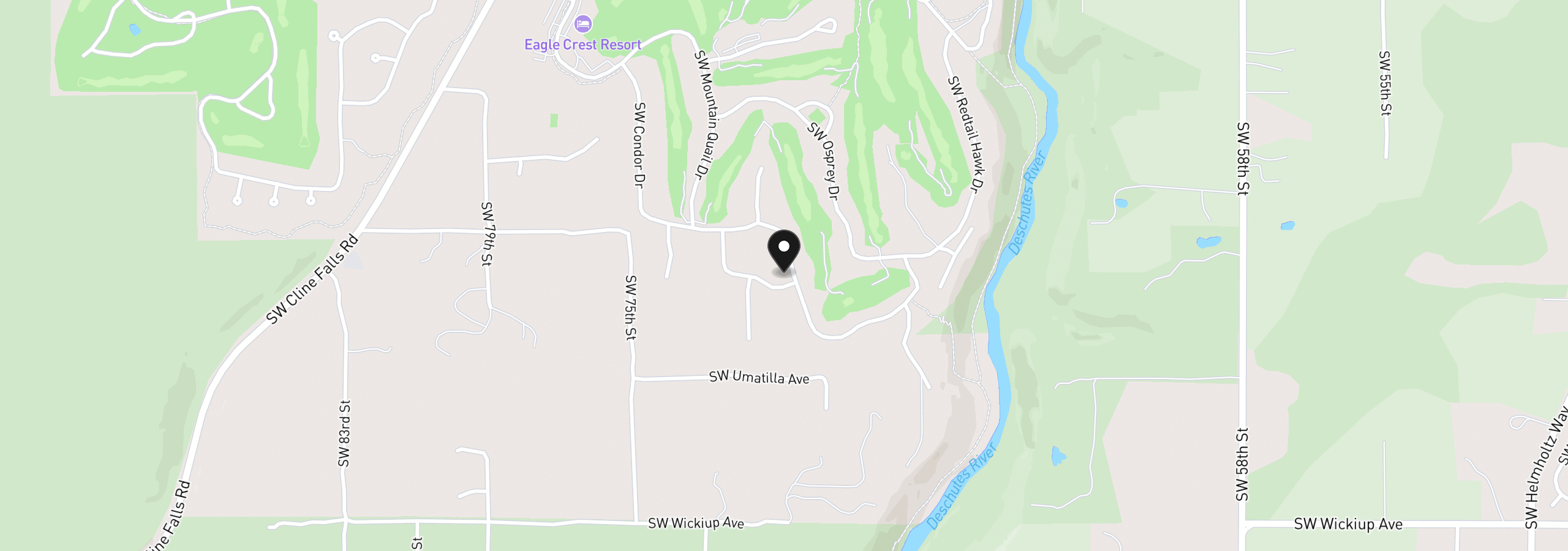 Map showing the location of 2261 Condor Dr, Redmond, OR 97756