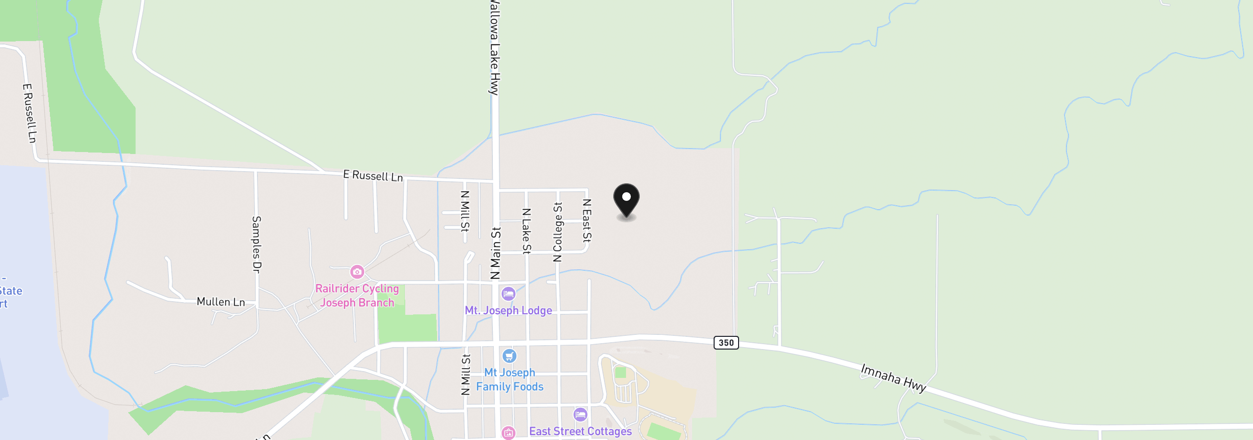 Map showing the location of 504 Watson Ct 28, Joseph, OR 97846