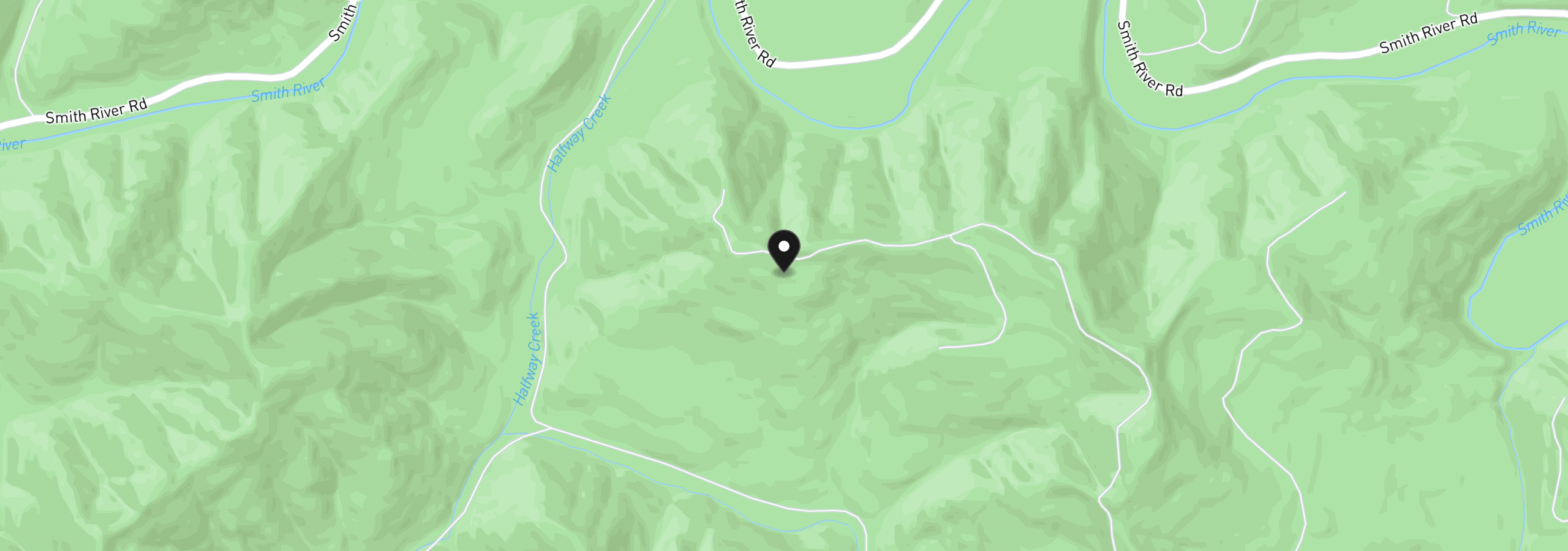 Map showing the location of Upper Smith River Rd Tl1500, Reedsport, OR 97467