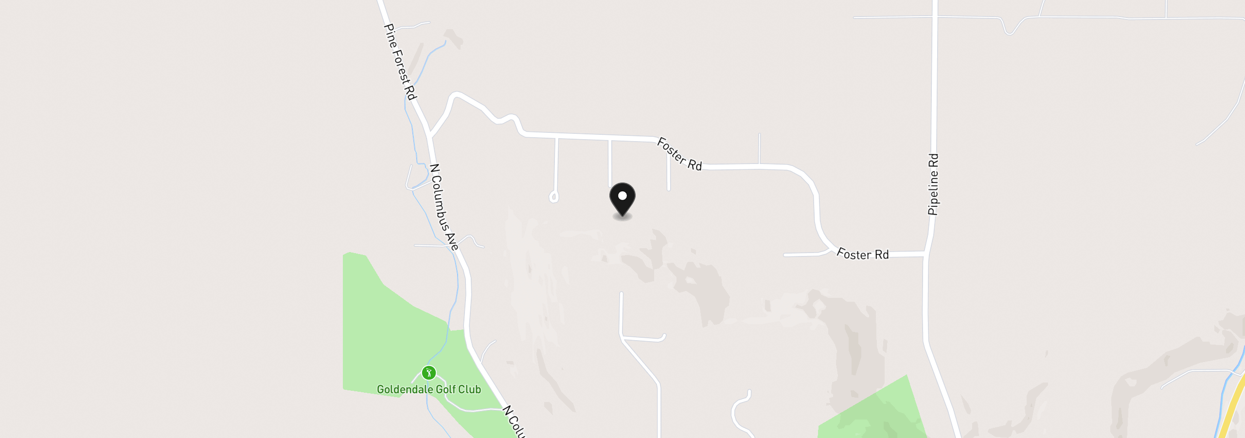 Map showing the location of 2224 Foster Pl, Goldendale, Wa 98620