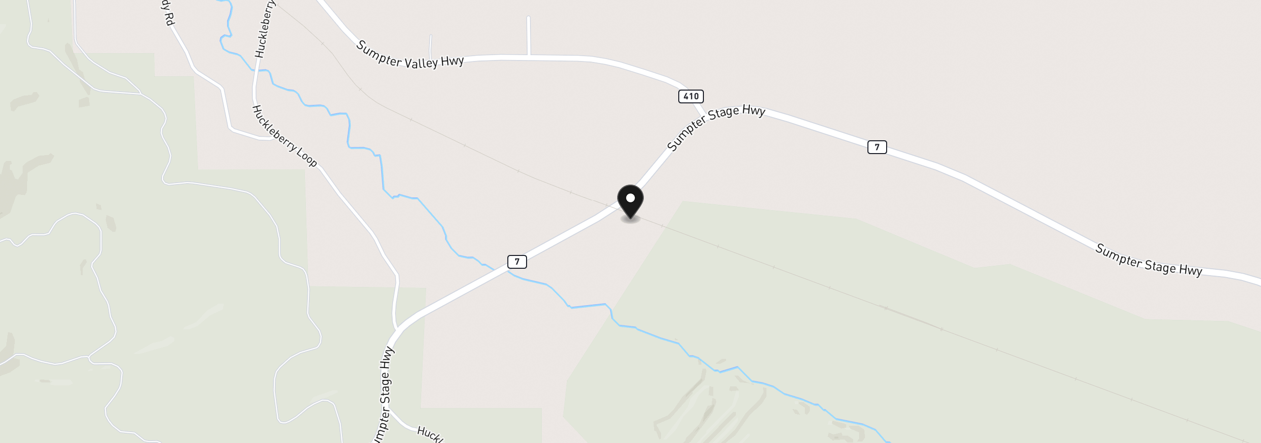 Map showing the location of 14896 Sumpter Stage Hwy, Sumpter, OR 97877