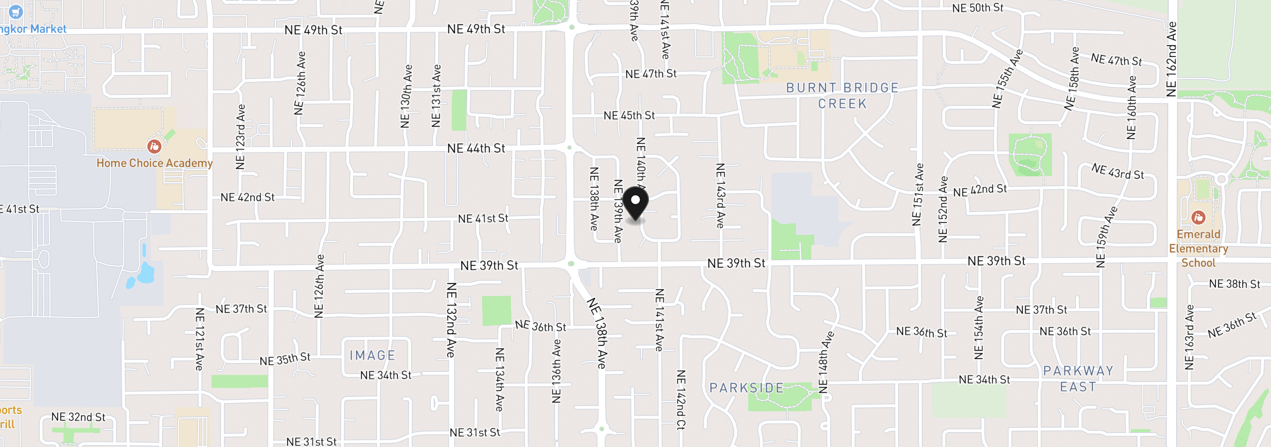 Map showing the location of 4012 NE 140th Ave, Vancouver, Wa 98682