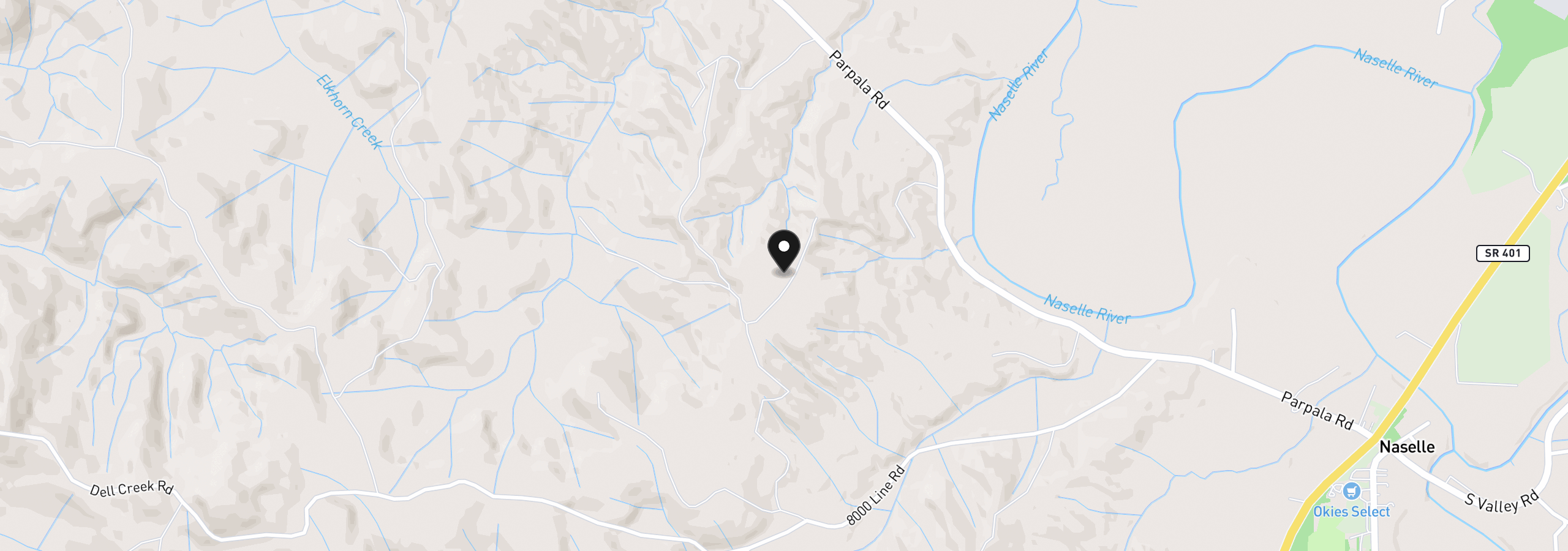 Map showing the location of 5 Parpala Rd 5, Naselle, Wa 98638