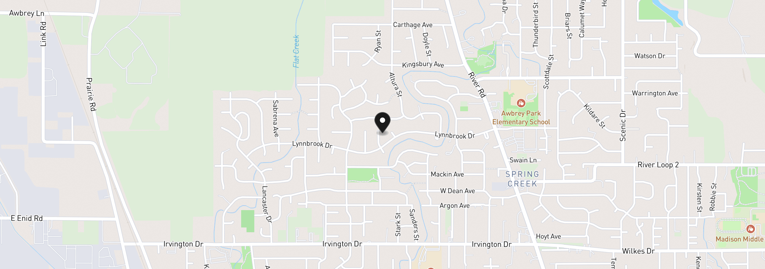 Map showing the location of 4025 Wakefield Ct, Eugene, OR 97404