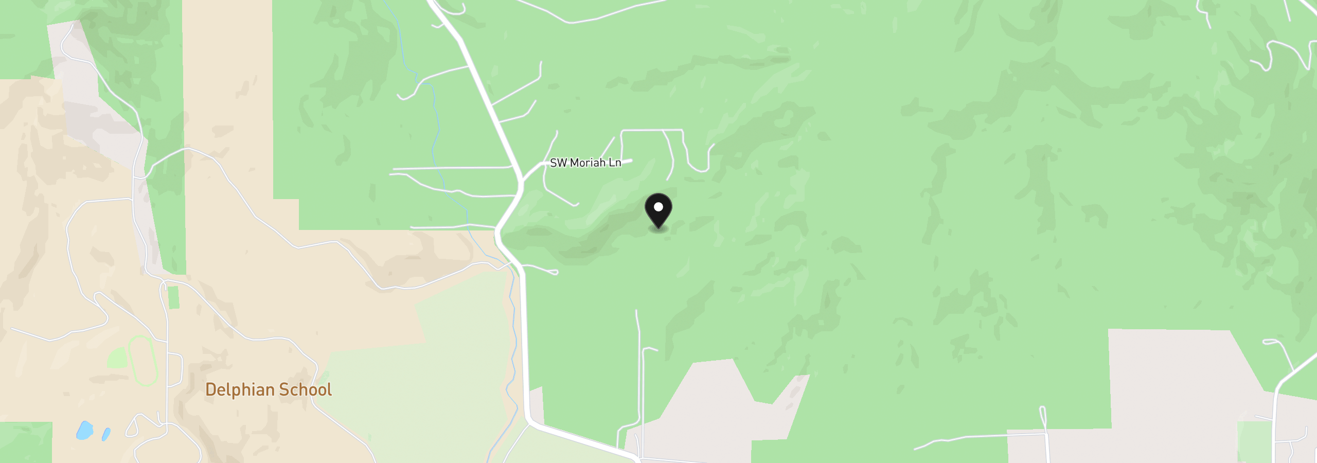 Map showing the location of 0 SW Rock Creek Rd, Sheridan, OR 97378