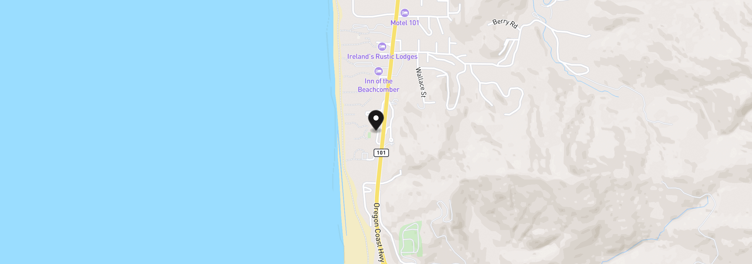 Map showing the location of 29134 Ellensburg Ave 17, Gold Beach, OR 97444