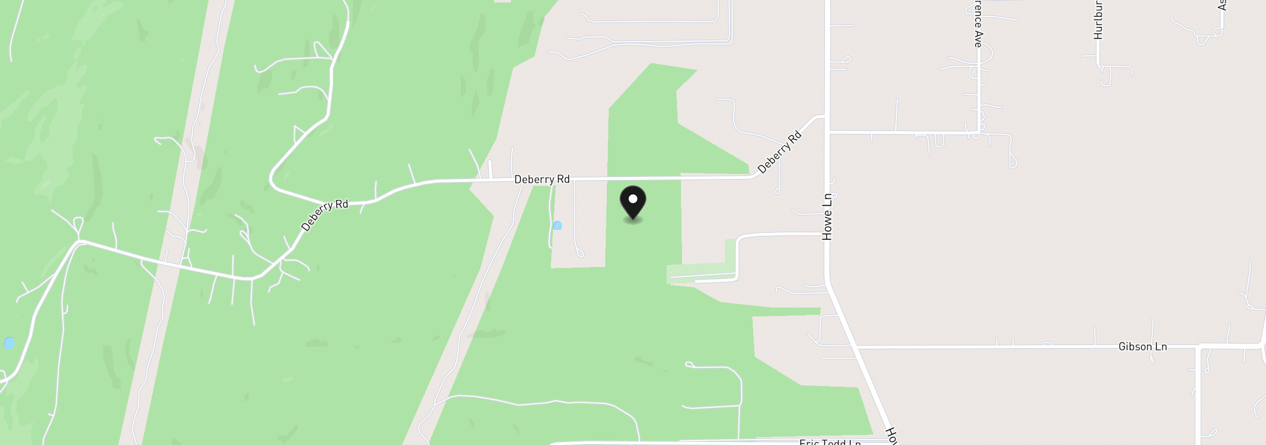 Map showing the location of 32530 Deberry Rd, Creswell, OR 97426