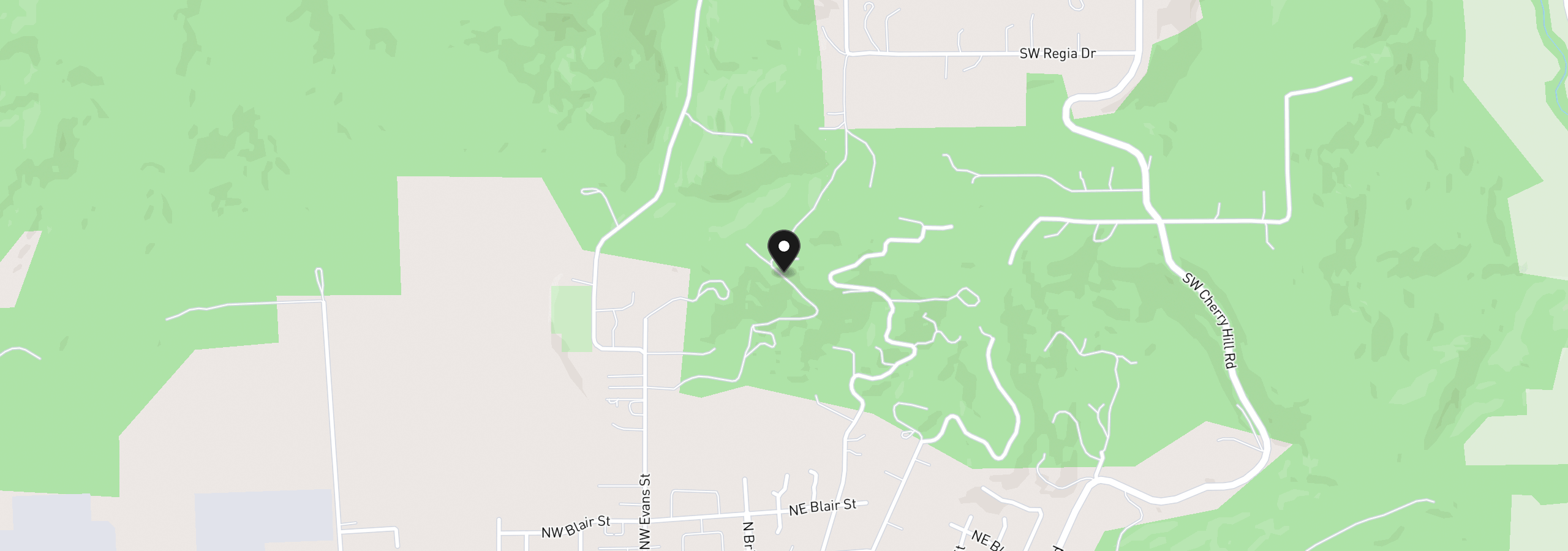 Map showing the location of 21395 SW Summit Dr, Sheridan, OR 97378