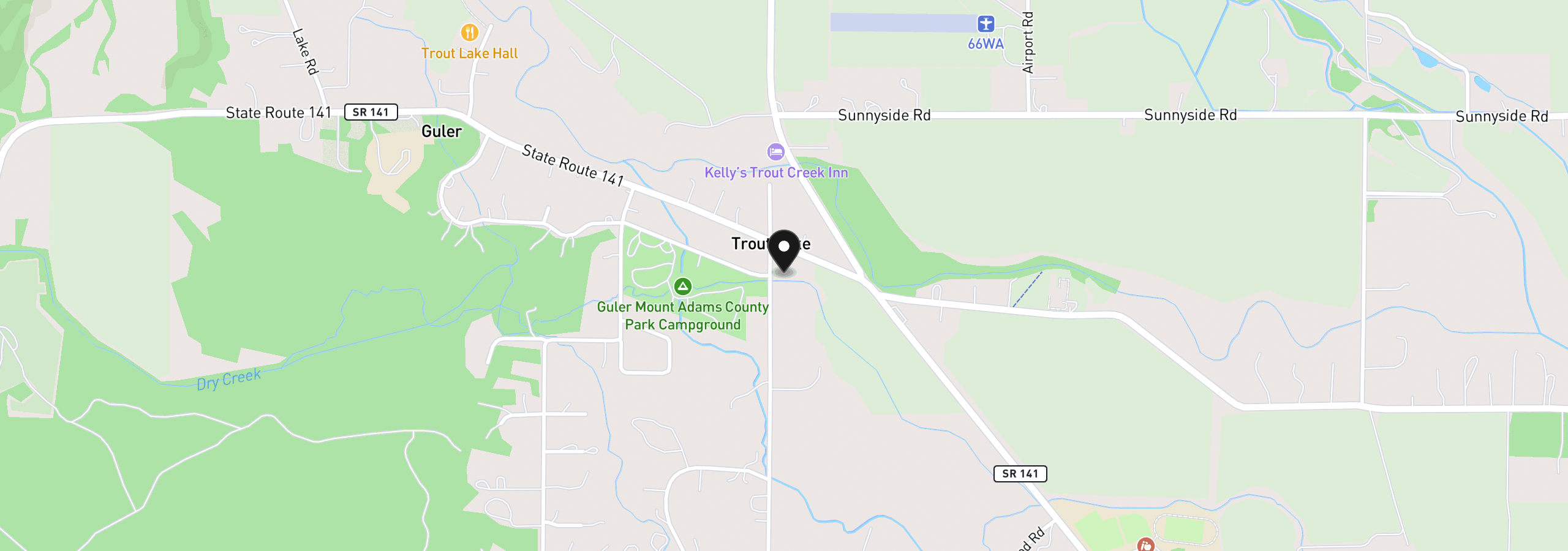 Map showing the location of 6 Jennings Rd, Trout Lake, Wa 98650