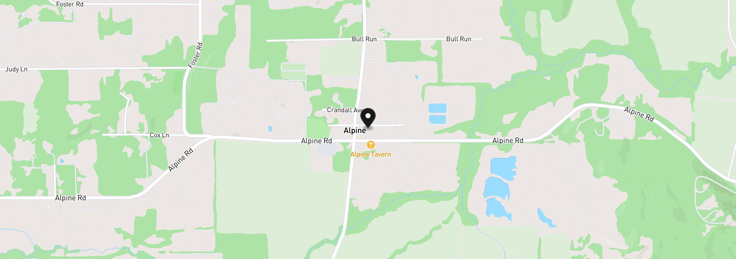 Map showing the location of 25194 Webster Ave, Monroe, OR 97456