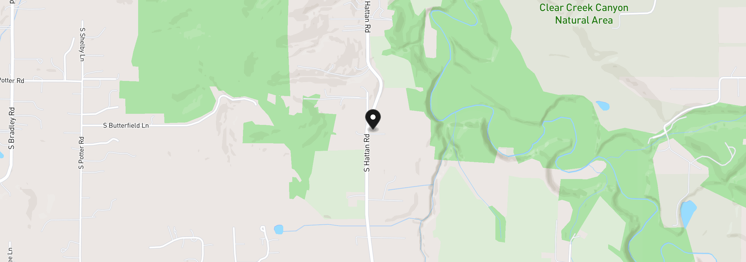 Map showing the location of Hattan Rd, Oregon City, OR 97045