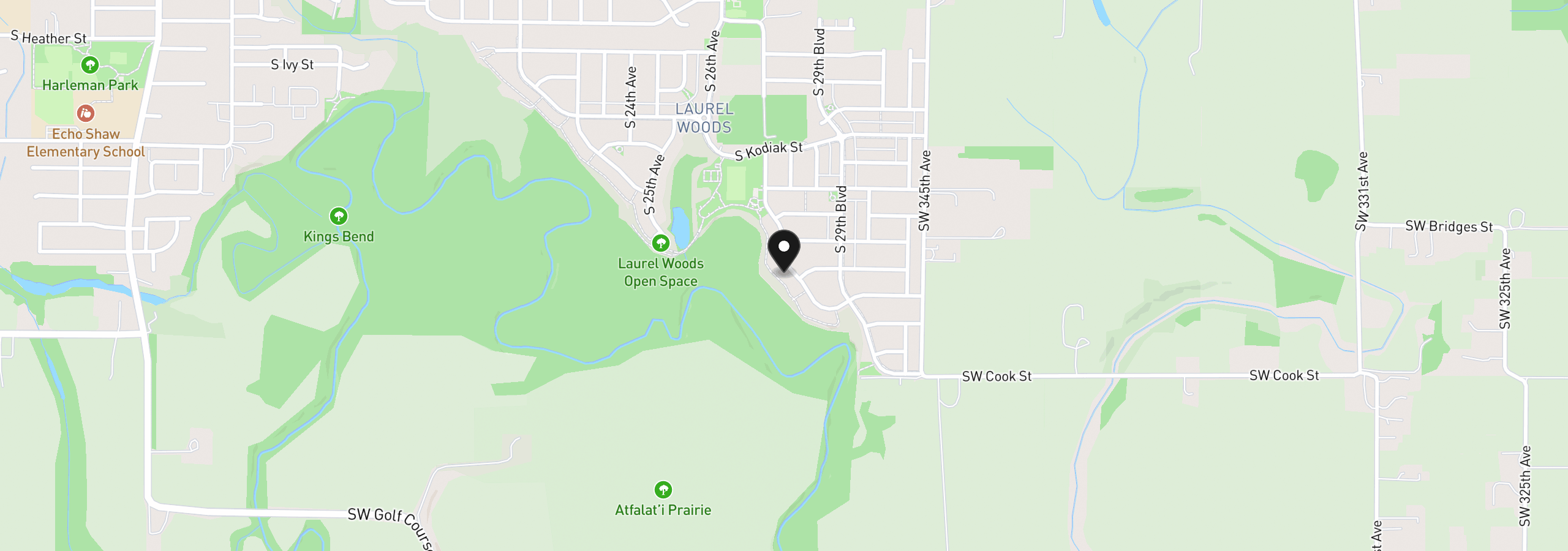 Map showing the location of 1683 S Quartz Dr, Cornelius, OR 97113