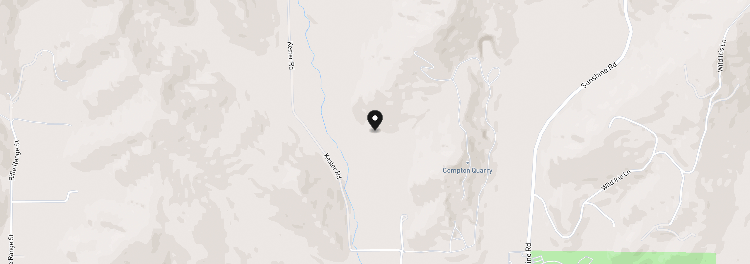 Map showing the location of 955 Kester Rd, Roseburg, OR 97470