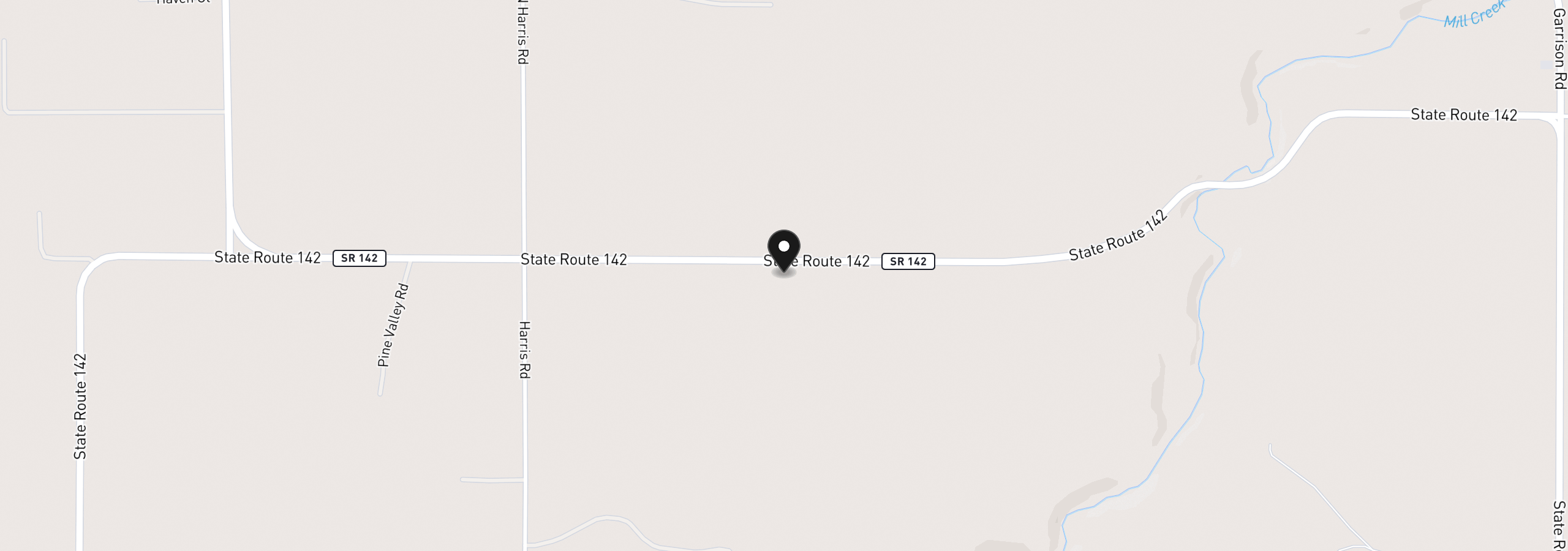 Map showing the location of 2444 Highway 142, Goldendale, Wa 98620