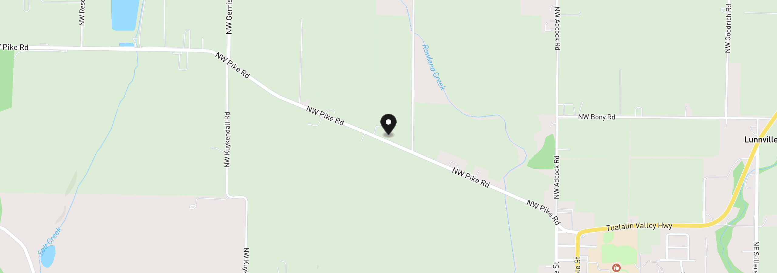 Map showing the location of 8430 NW Pike Rd, Yamhill, OR 97148