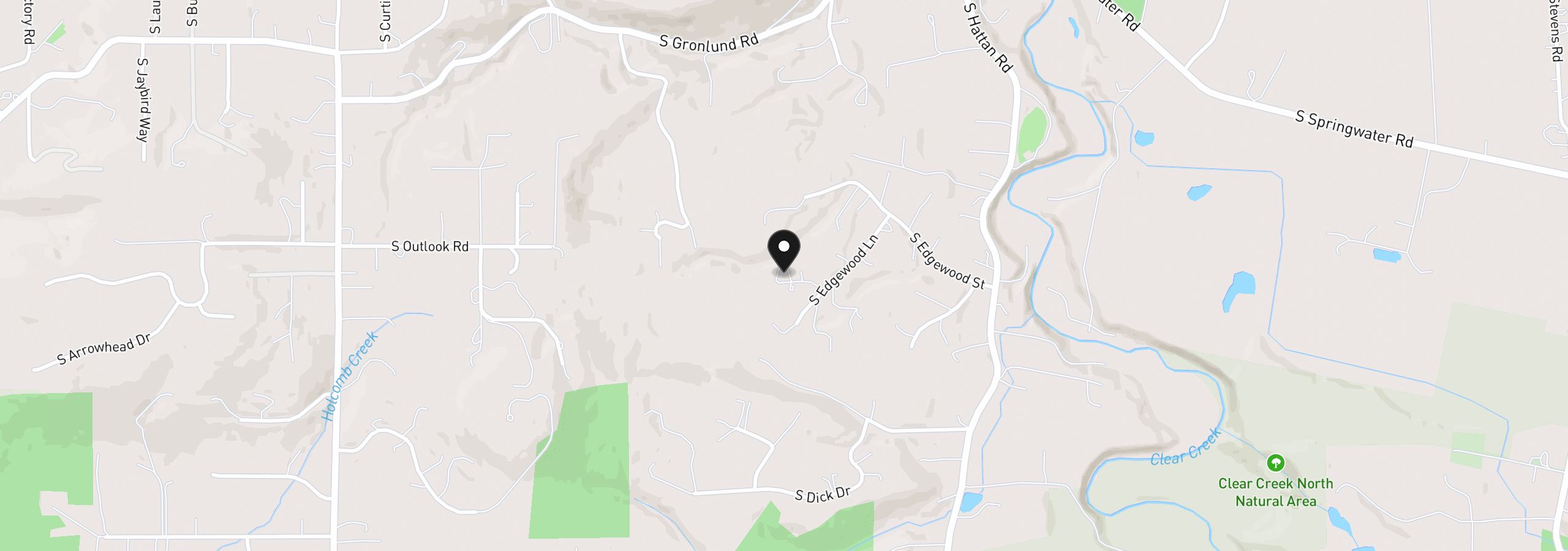 Map showing the location of 17907 S Edgewood Ln, Oregon City, OR 97045