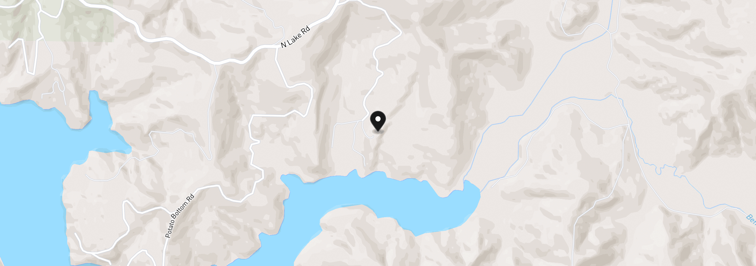 Map showing the location of 0 Heavy Horse Rd, Lakeside, OR 97449
