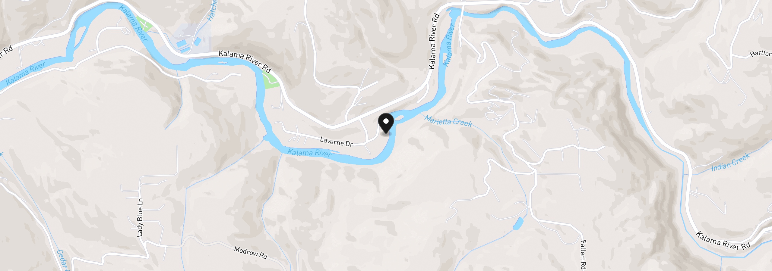 Map showing the location of 114 Merry Etta Dr, Kalama, Wa 98625