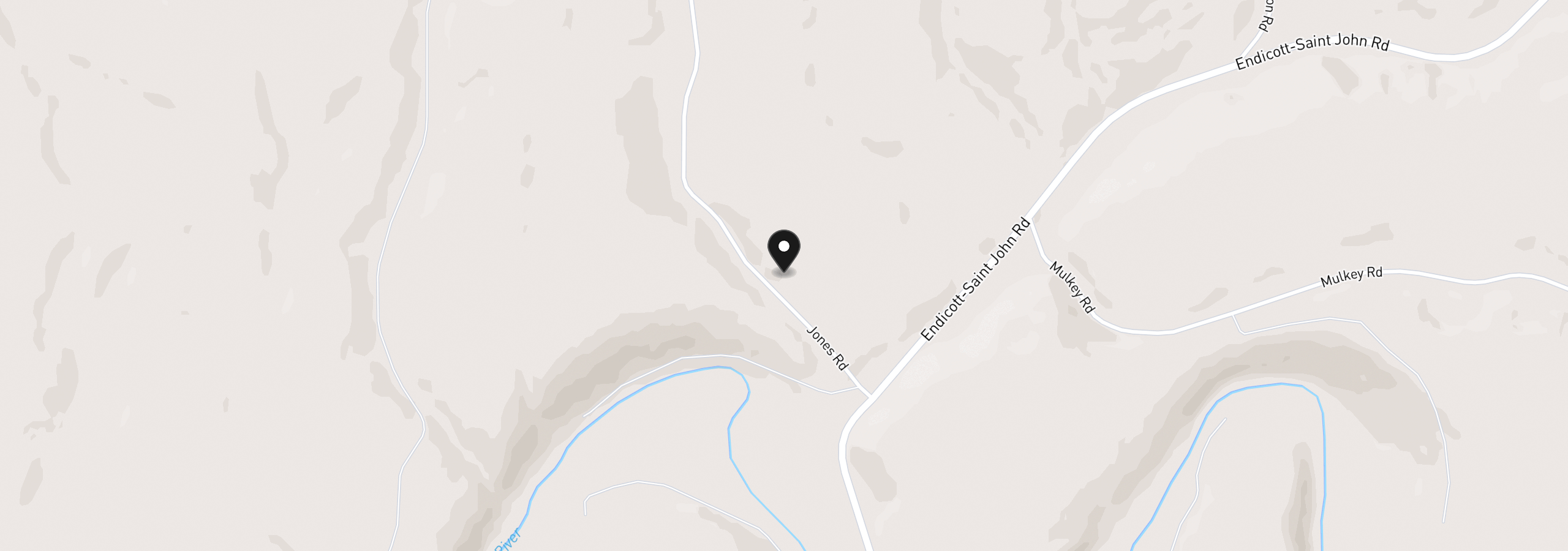 Map showing the location of Jones Rd, St. John, Wa 99171