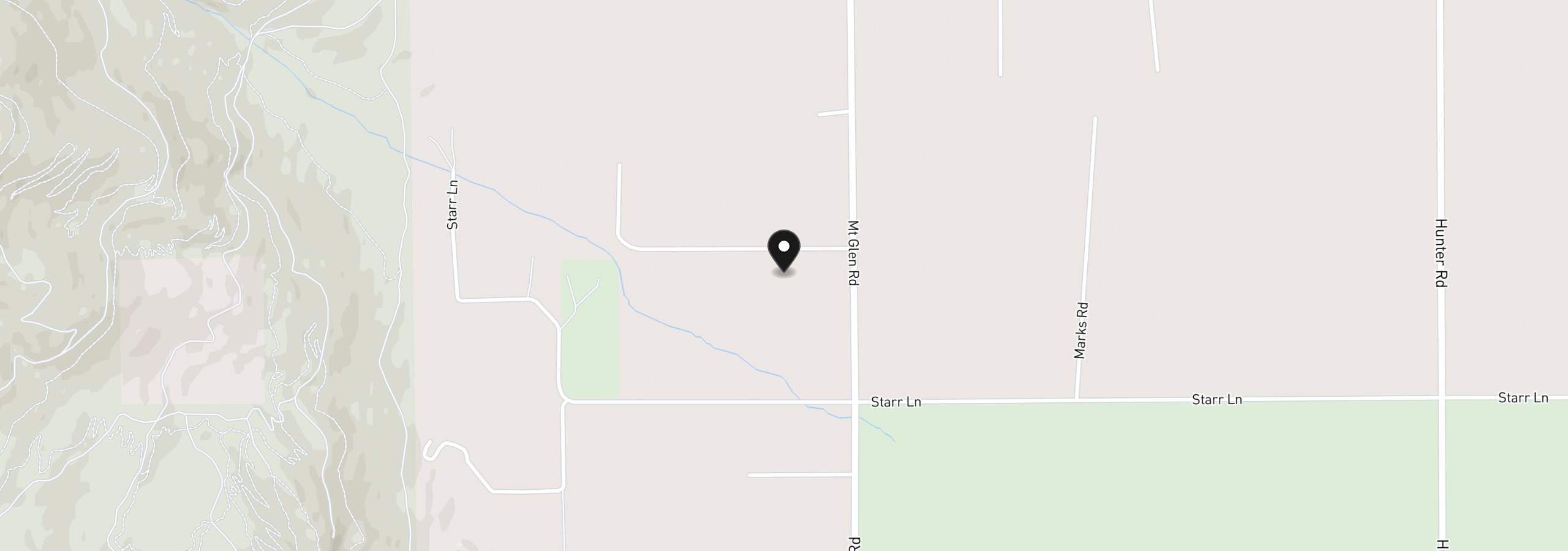 Map showing the location of 64482 Mount Glen Rd, La Grande, OR 97850