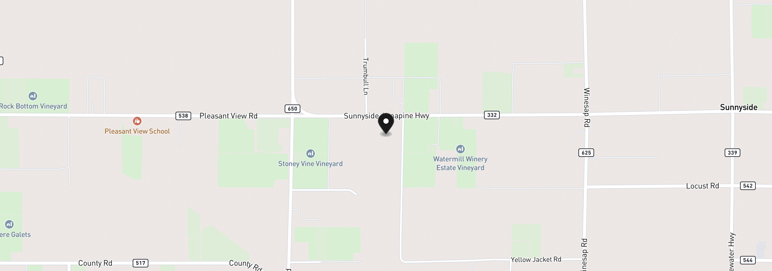 Map showing the location of 53788 332 Hwy, Milton-Freewater, OR 97862