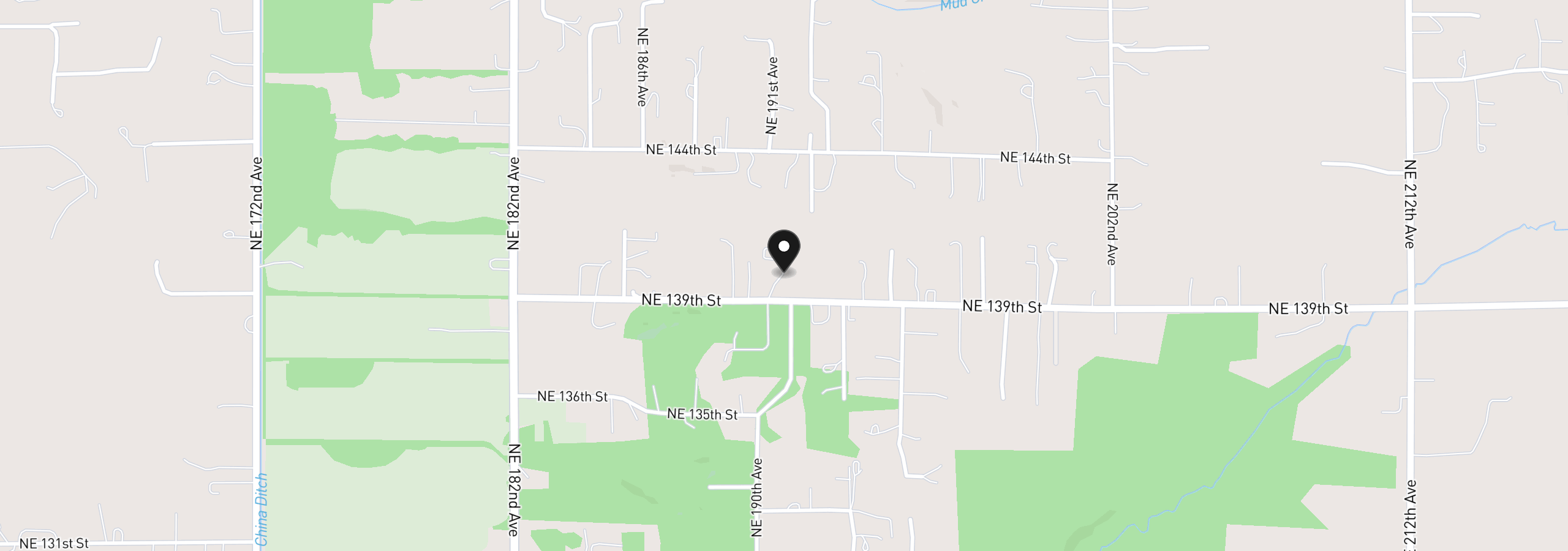 Map showing the location of 19012 NE 139th St, Brush Prairie, Wa 98606