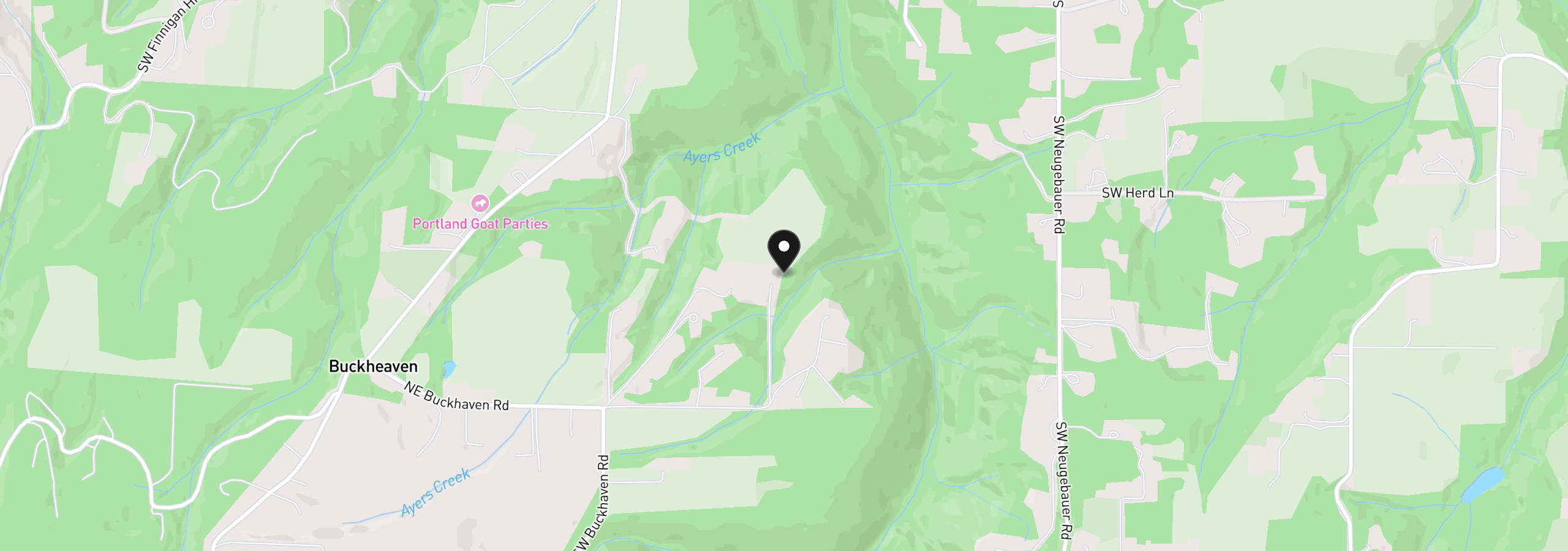 Map showing the location of 29965 SW Buckhaven Rd, Hillsboro, OR 97123