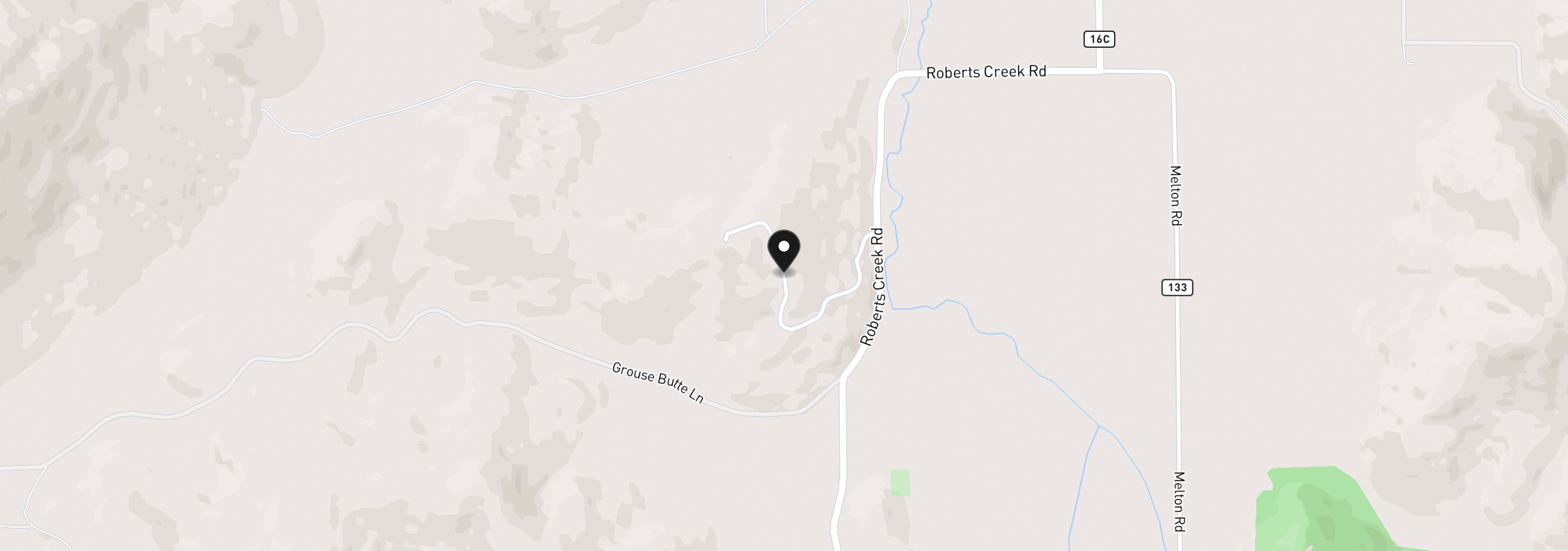 Map showing the location of 9700 Roberts Creek Rd, Roseburg, OR 97470
