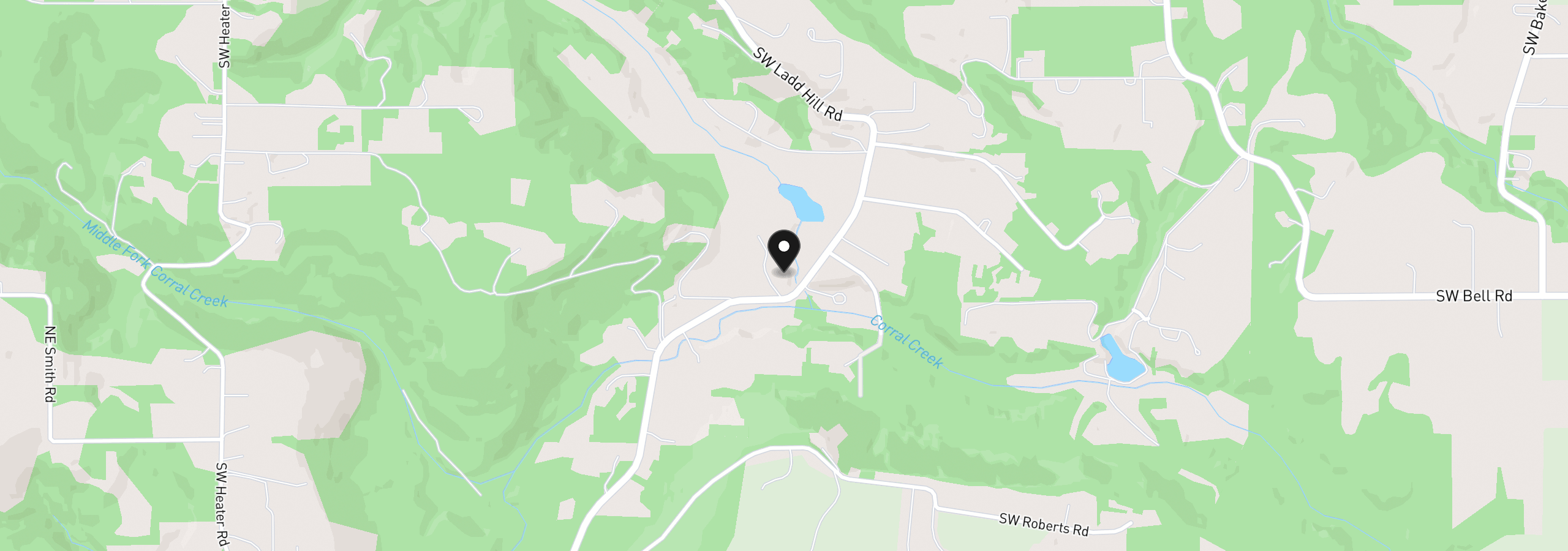 Map showing the location of 29971 SW Ladd Hill Rd, Sherwood, OR 97140