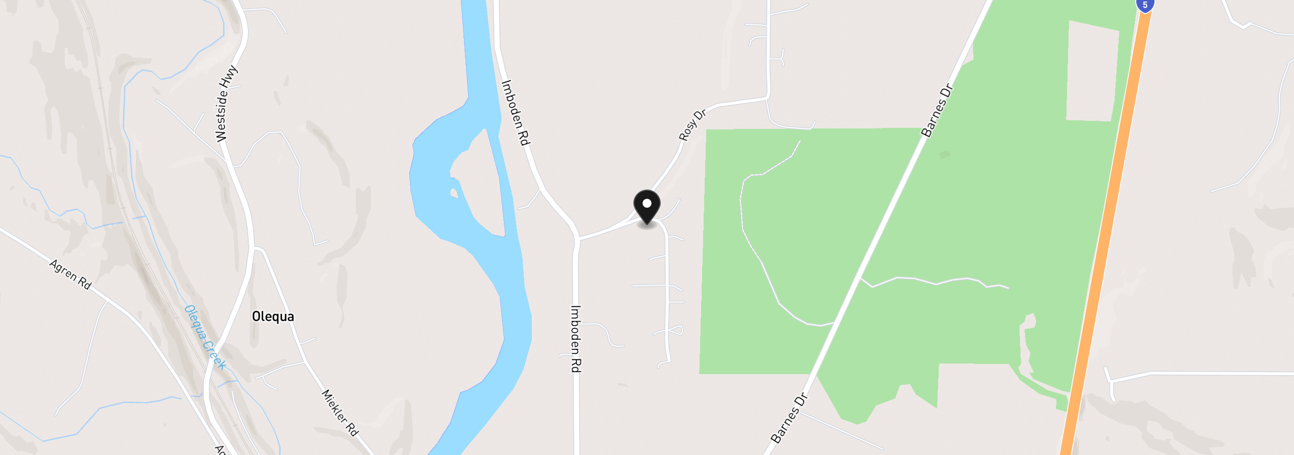 Map showing the location of 180 Trinity Dr, Castle Rock, Wa 98611