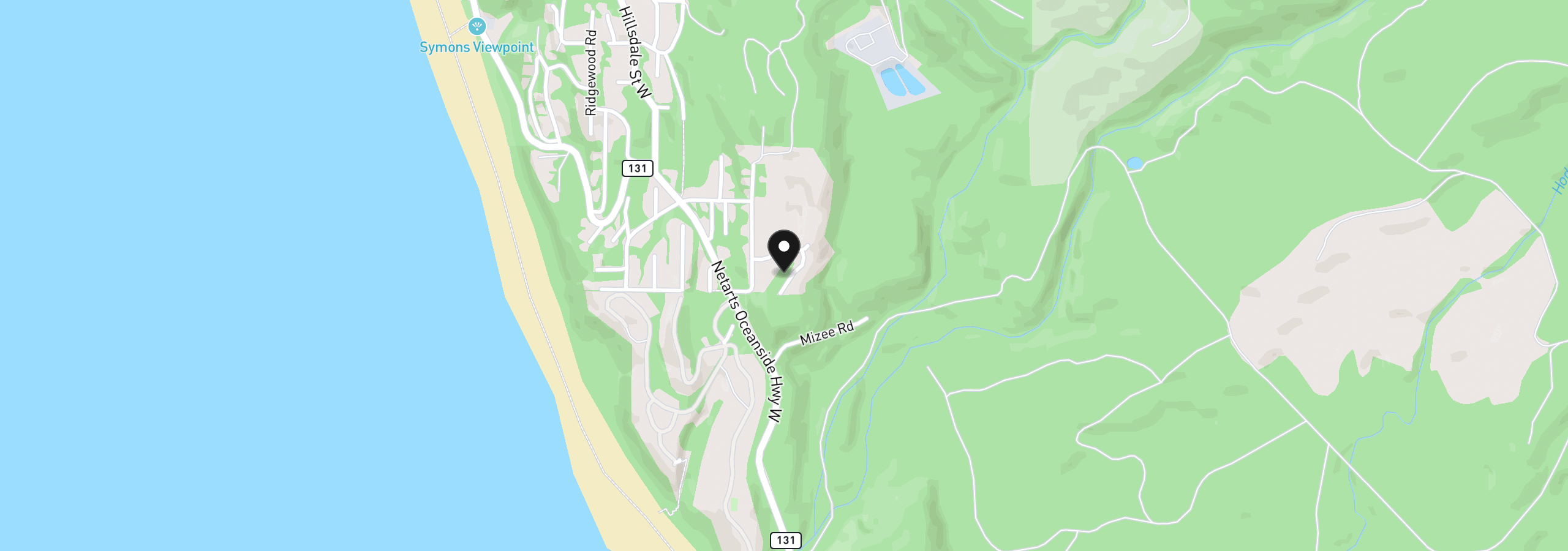 Map showing the location of Roaring Tide - Lot 5 5, Oceanside, OR 97134