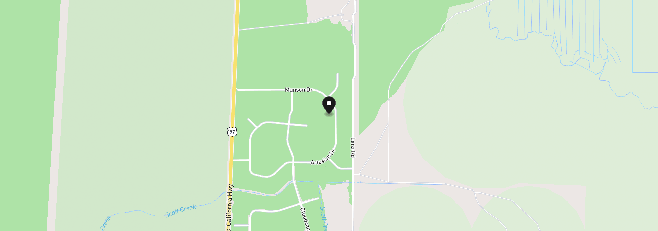 Map showing the location of Artesian Dr L-7, Chiloquin, OR 97624