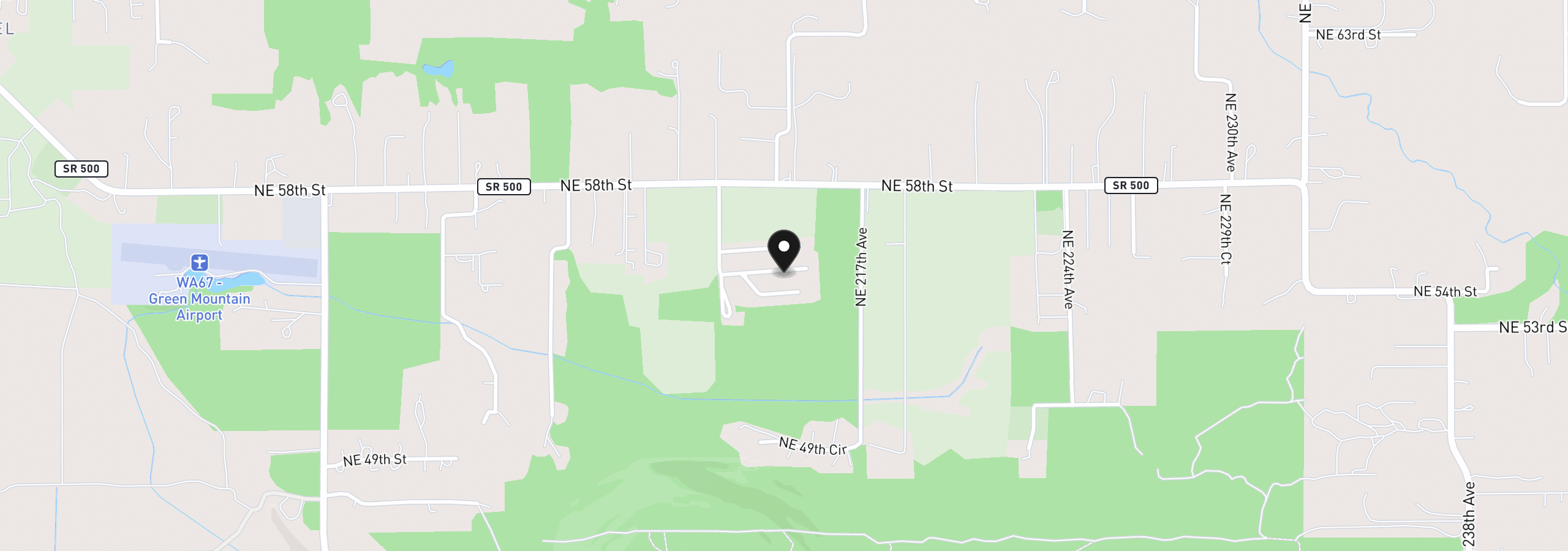 Map showing the location of 21201 NE 58th St 9, Vancouver, Wa 98682