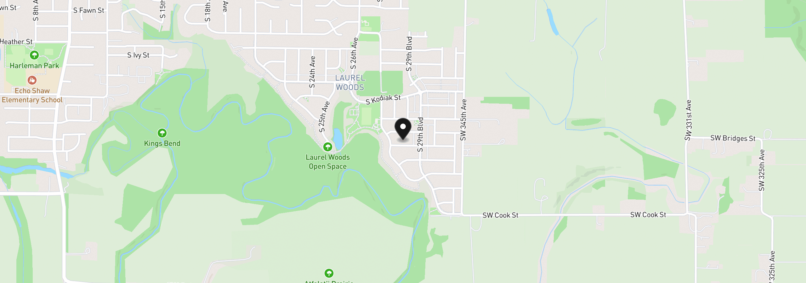 Map showing the location of 2854 S Oleander St, Cornelius, OR 97113