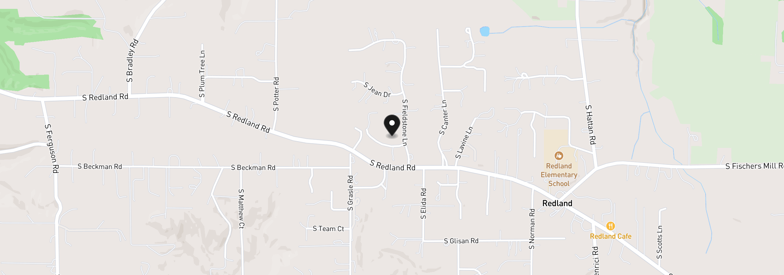 Map showing the location of 17695 S Fieldstone Ct, Oregon City, OR 97045
