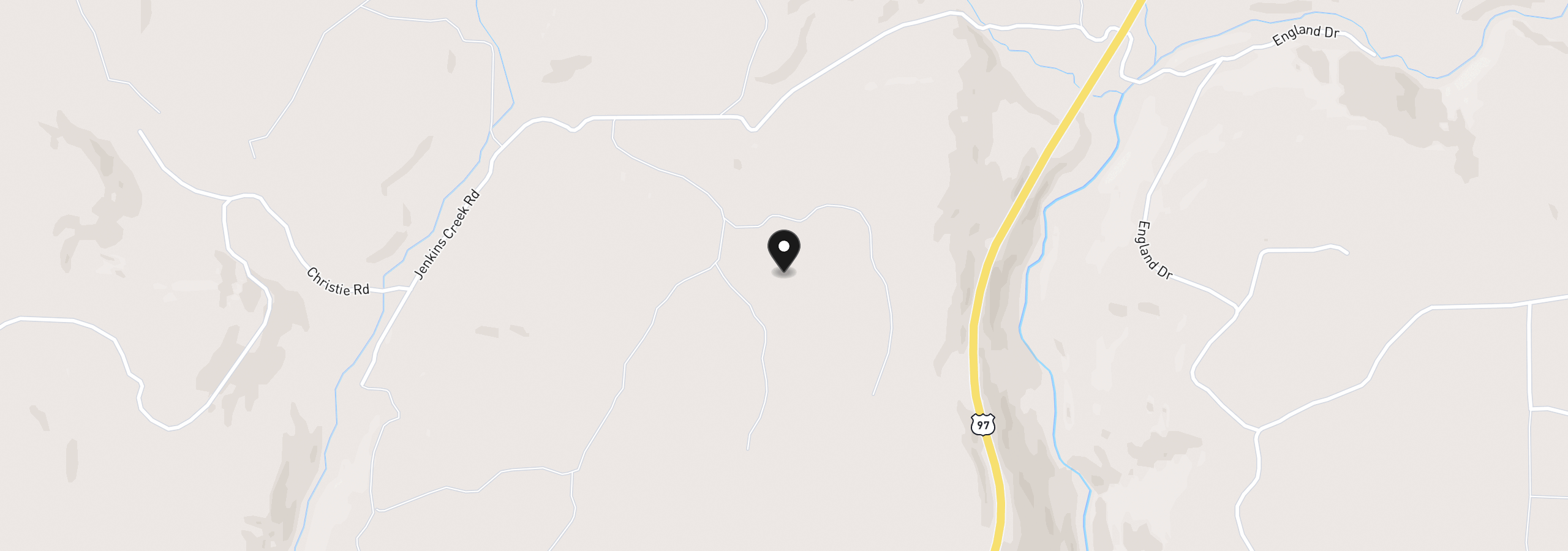 Map showing the location of 01 Jenkins Cr Hwy 97, Goldendale, Wa 98620
