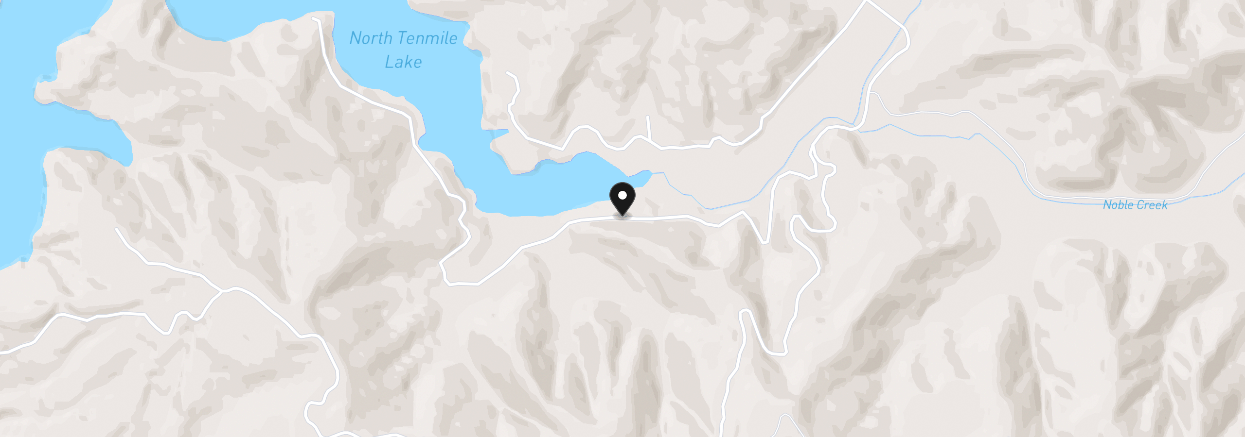 Map showing the location of Sun Lake, Lakeside, OR 97449