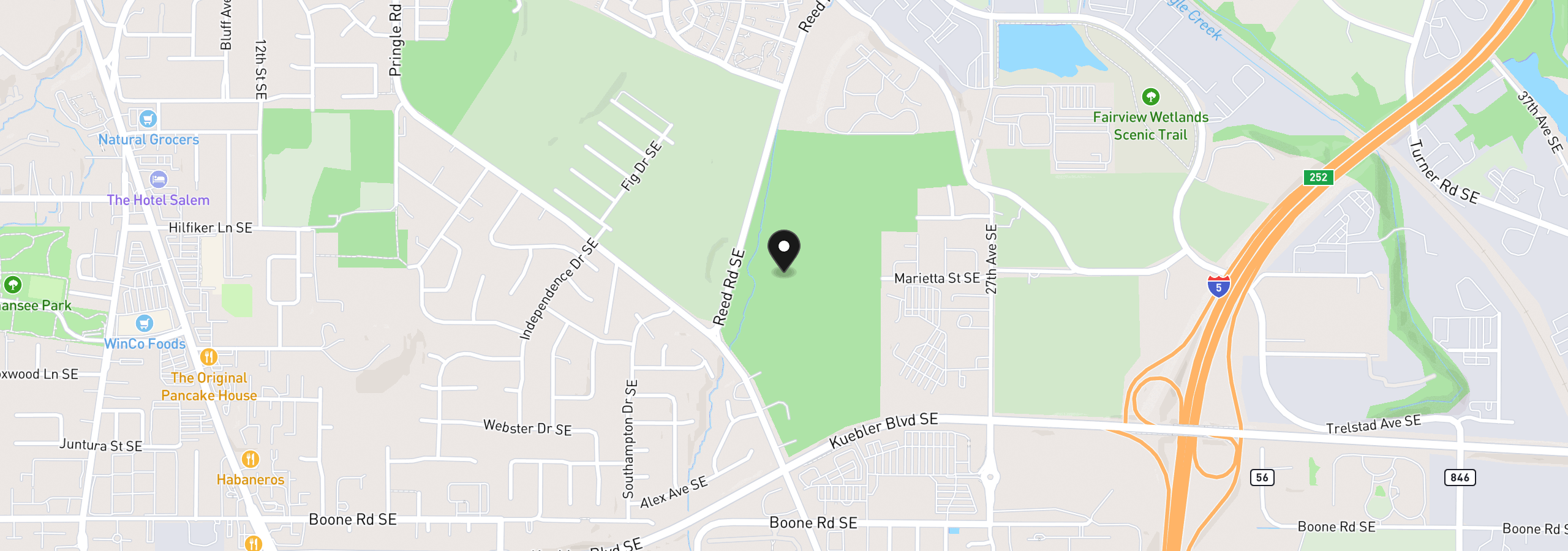 Map showing the location of 0 SE Battlecreek Rd, Salem, OR 97302