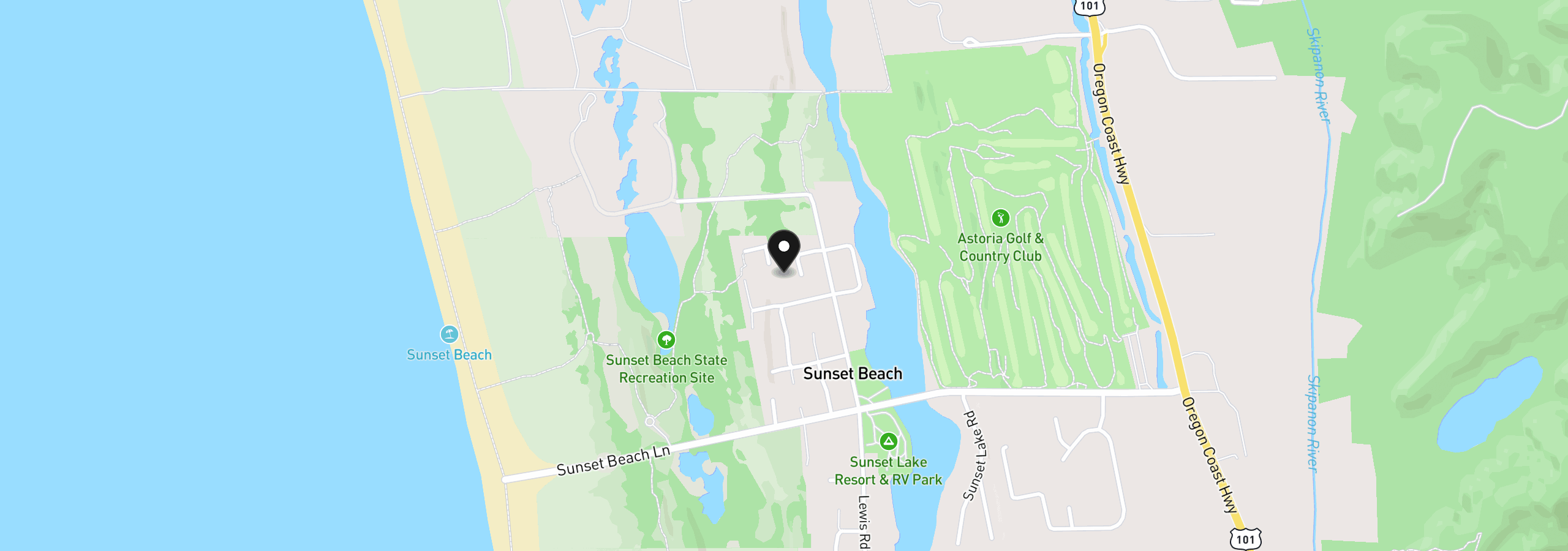 Map showing the location of 90704 Clark Rd, Warrenton, OR 97146