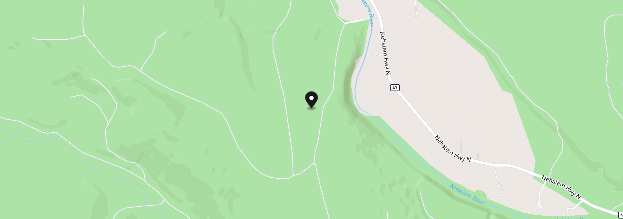 Map showing the location of Wallace Rd, Clatskanie, OR 97016