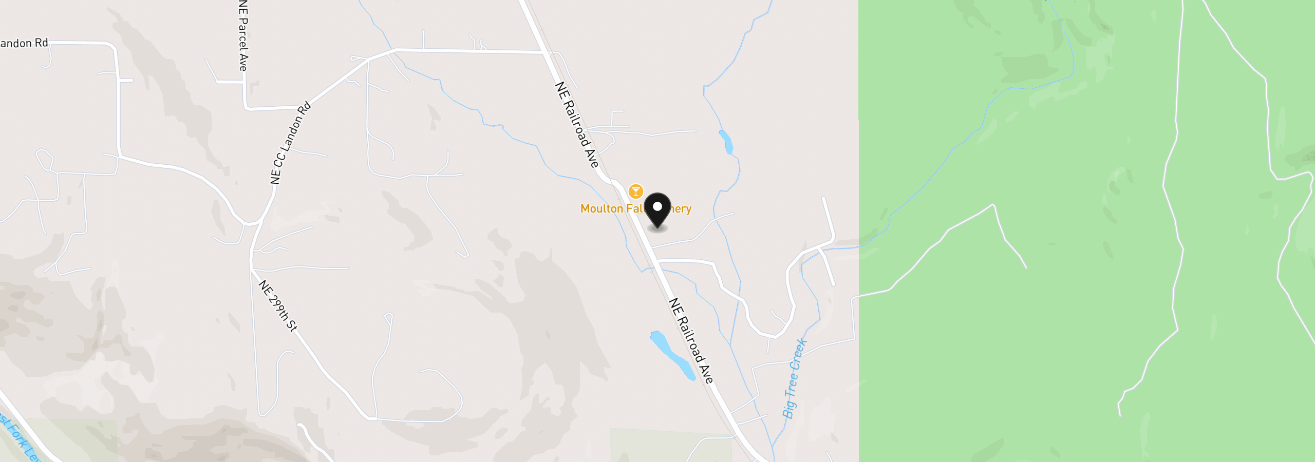 Map showing the location of 30703 NE Railroad Ave, Yacolt, Wa 98675
