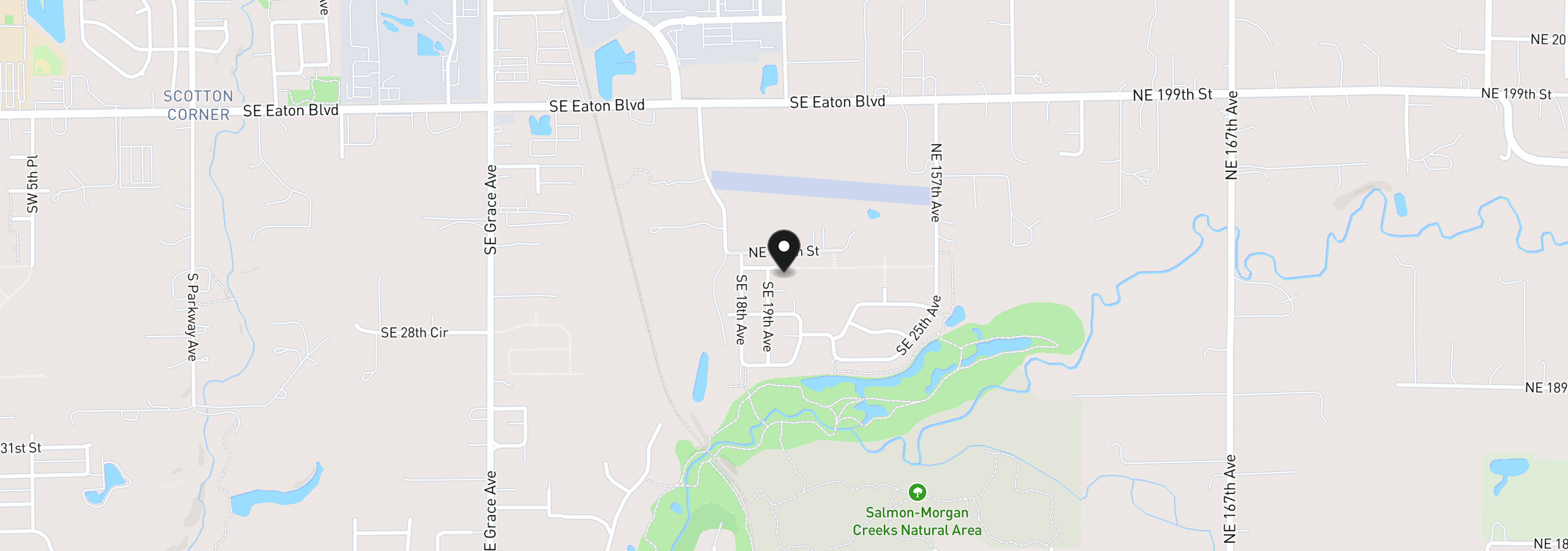Map showing the location of 1919 SE 25th Way, Battle Ground, Wa 98604