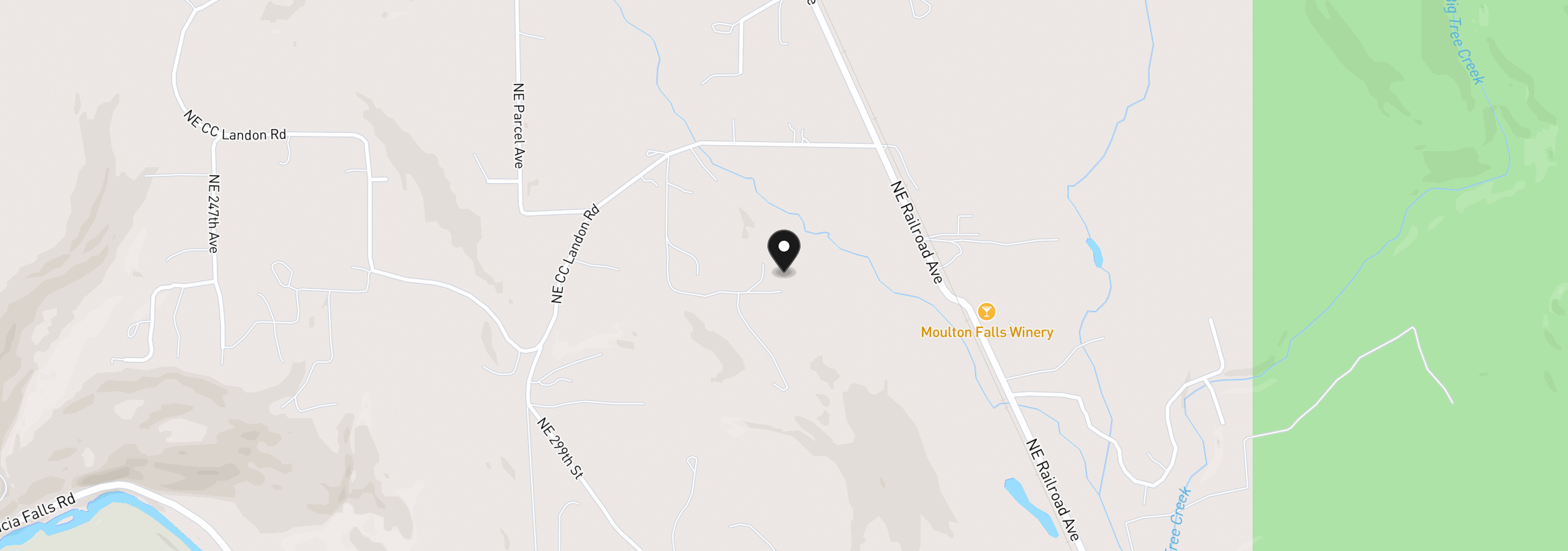 Map showing the location of 26129 NE C C Landon Rd, Yacolt, Wa 98675