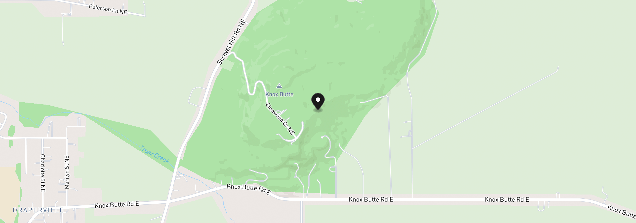 Map showing the location of Lot 103 Scravel Hill Rd, Albany, OR 97322